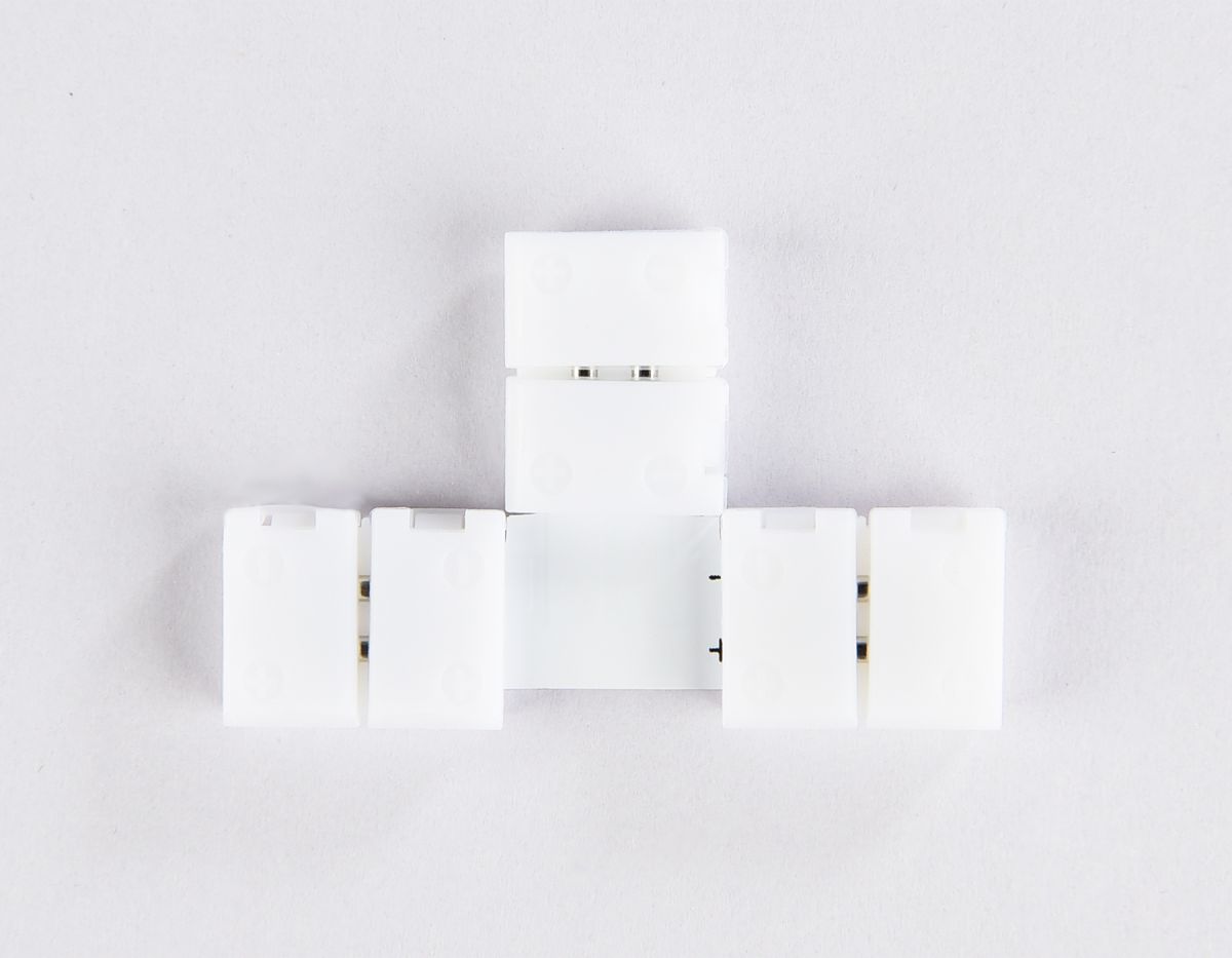 Соединитель T для светодиодной ленты 2835 12/24V (2 конт.) GS6901 (5шт) Ambrella Light Illumination GS6901