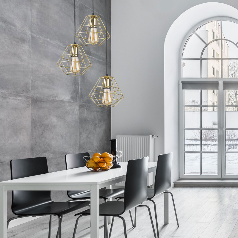 Подвесной светильник TK Lighting 4111 Diamond Gold