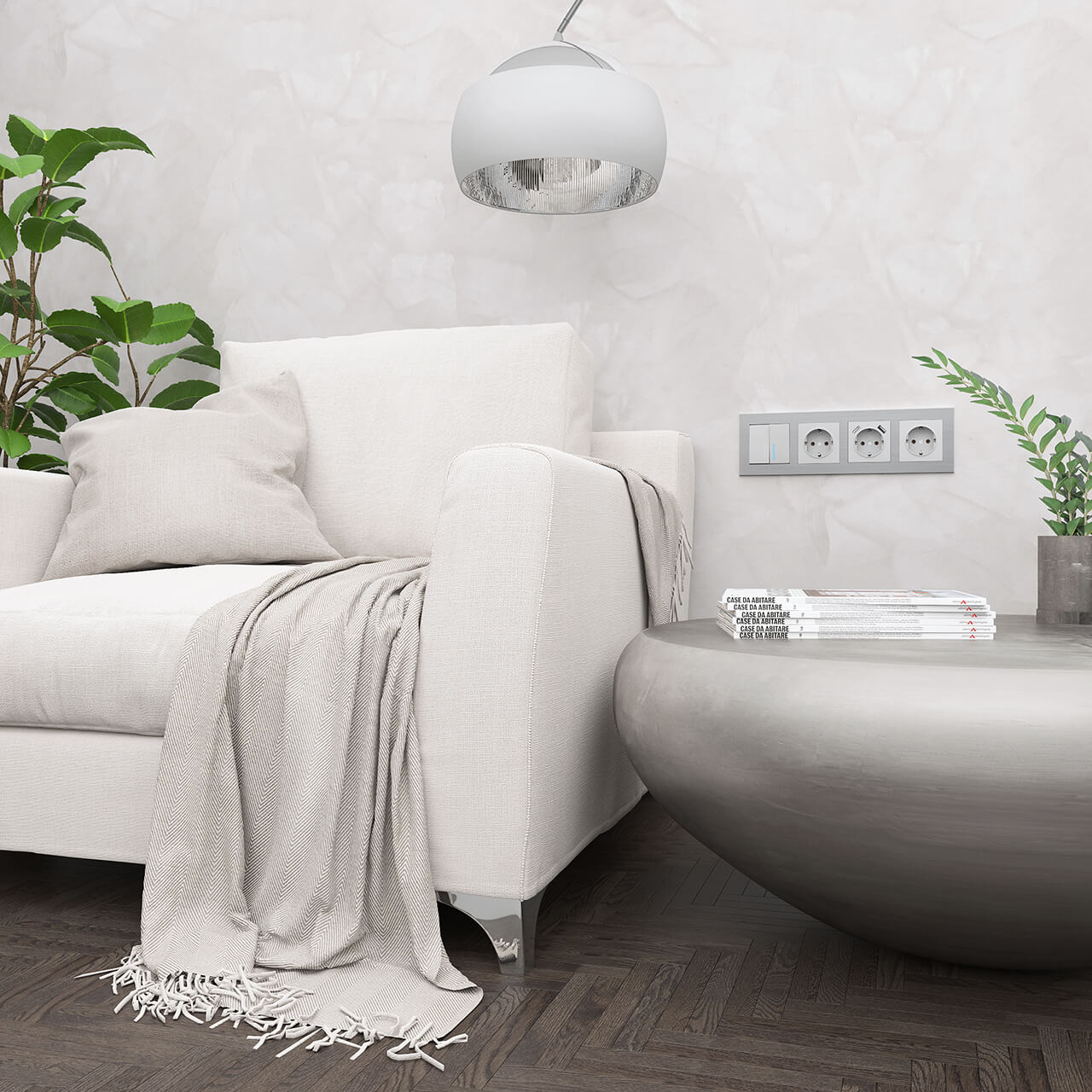 Рамка на 4 поста Werkel Aluminium алюминий W0041706 4690389158070