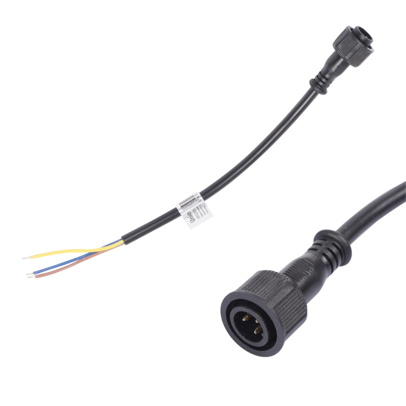 Провод для подключения в линию прожекторов Uniel UCX-LL2/L52-0.25M/M7 220V BLACK UL-00009504