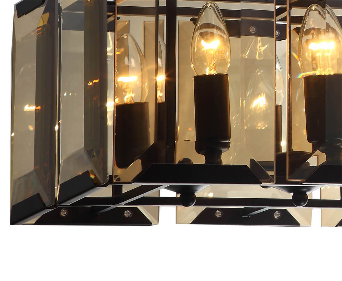 Подвесная люстра Lumien Hall Талия 3002/12P-BK-CGN