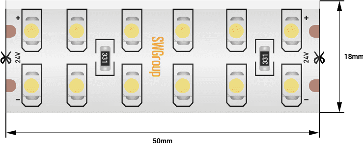 Светодиодная лента SWG SWG3240-24-19.2-W-65 000080