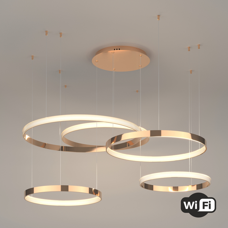 Подвесная люстра Eurosvet Posh 90275/5 медный Smart