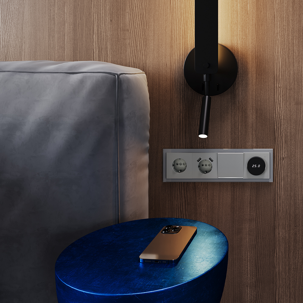 Рамка на 4 поста Voltum S70 VLS110405 (сталь, стекло)