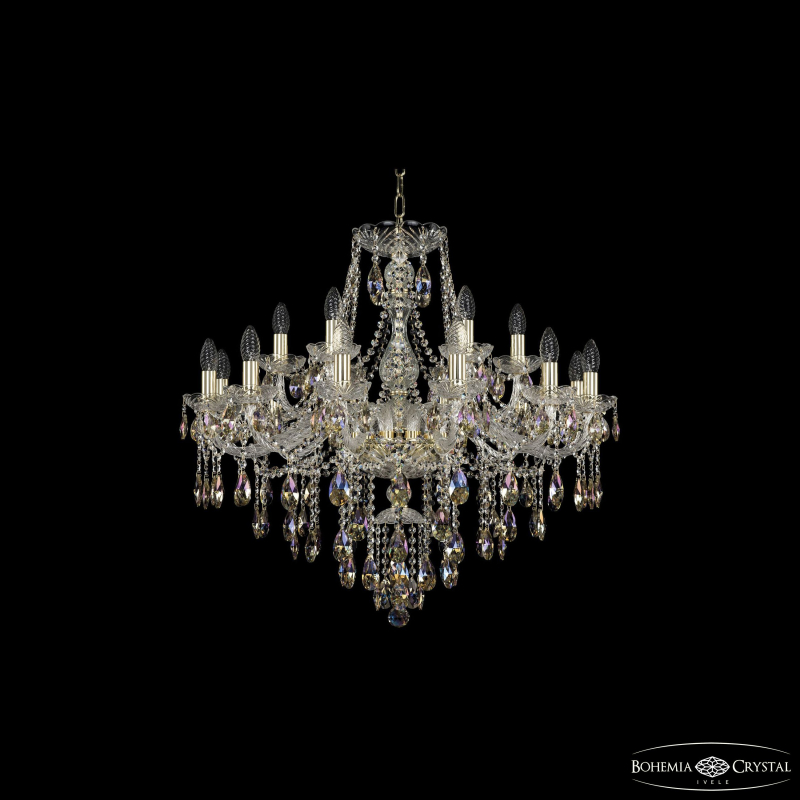 Подвесная люстра Bohemia Ivele Crystal 1415/12+6/300 G K801