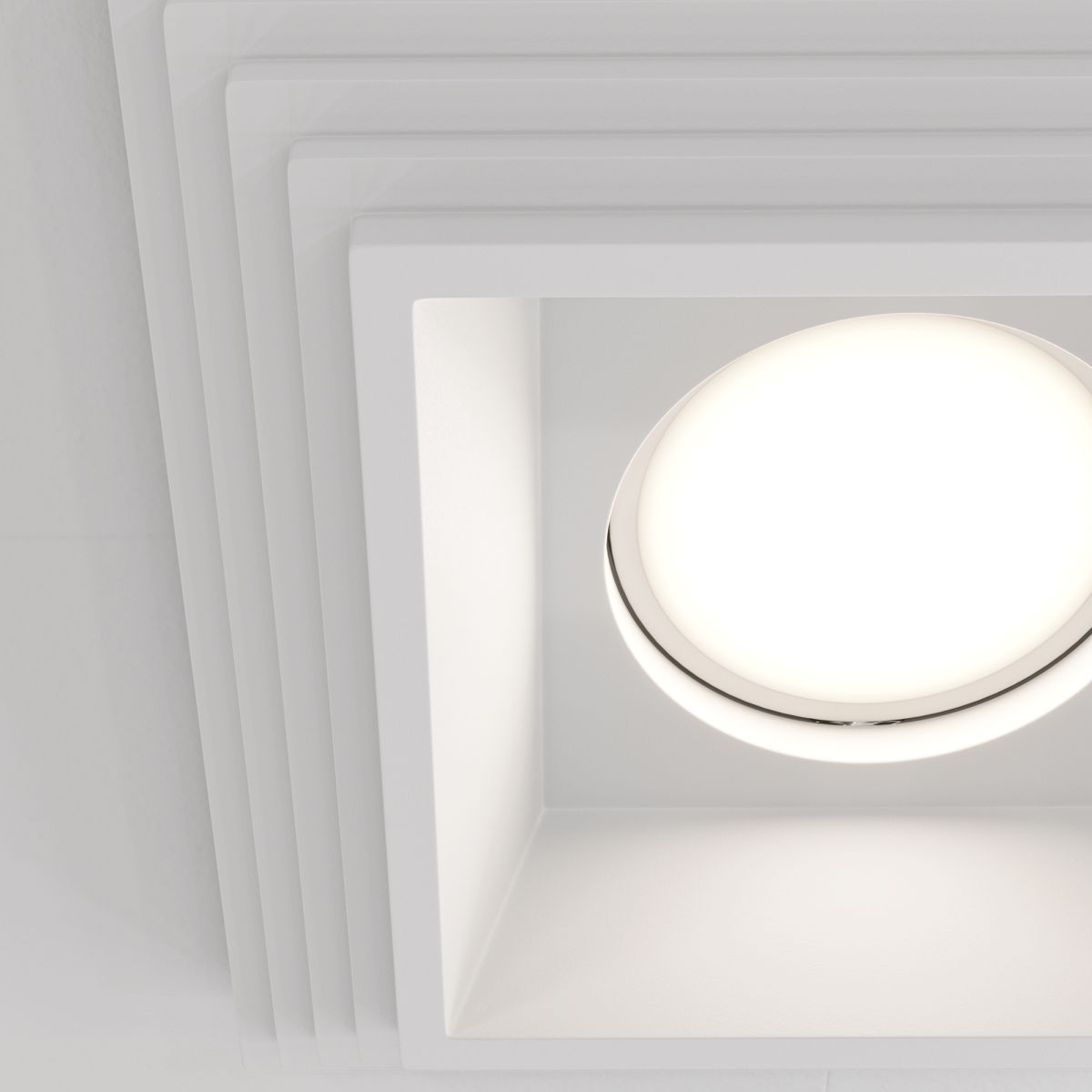 Встраиваемый светильник Maytoni Gyps Modern DL005-1-01-W-1