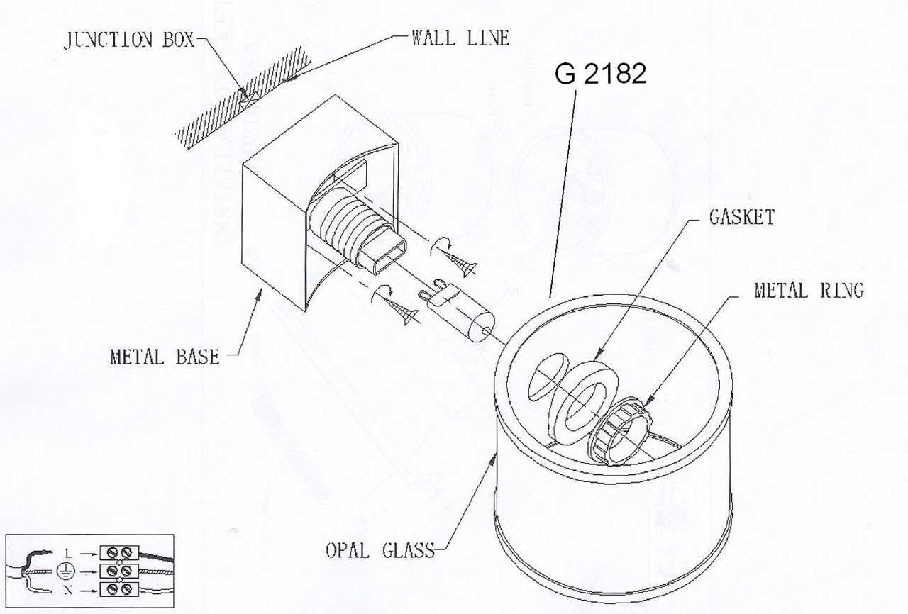 Бра Odeon Light Palu 2182/1W