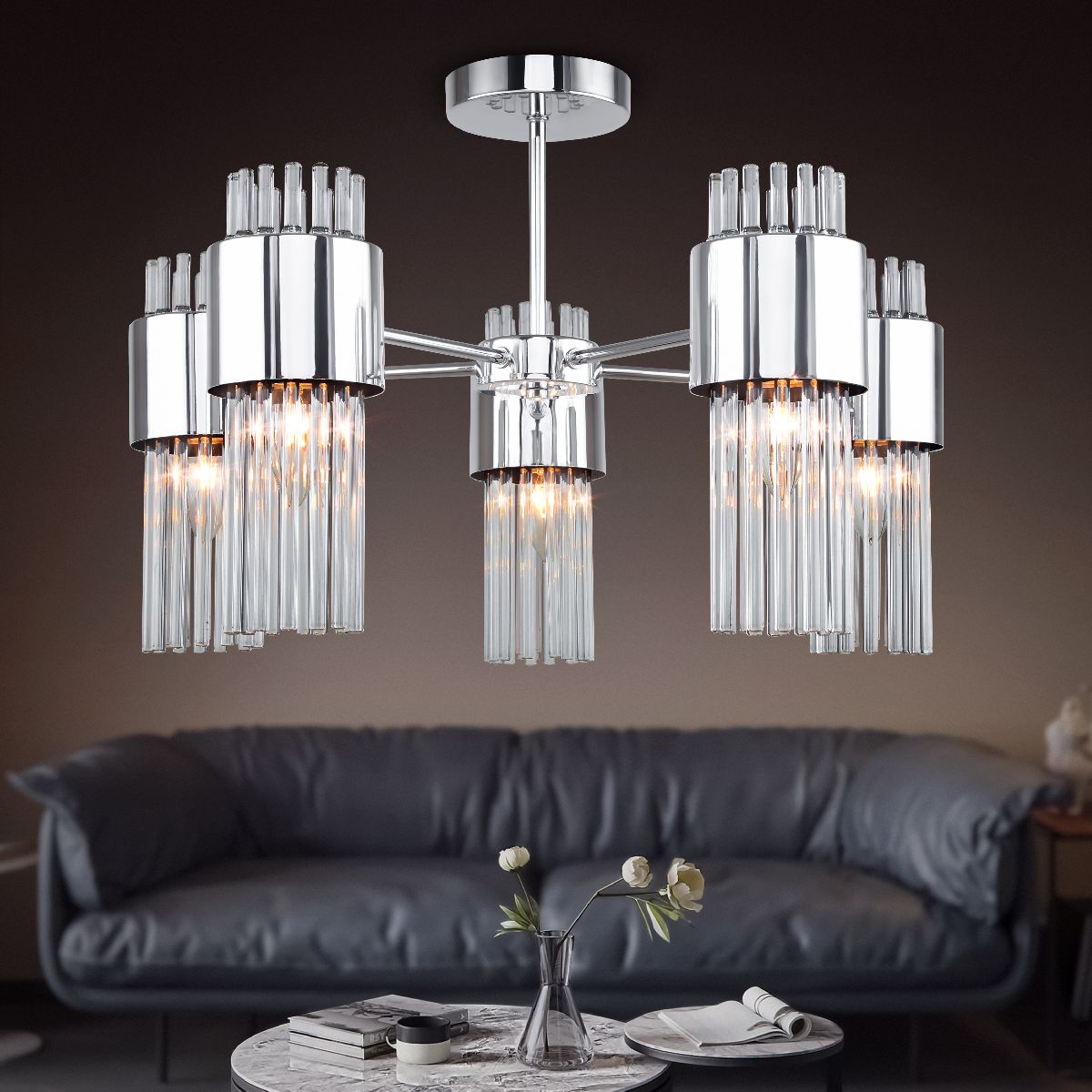 Люстра на штанге Rivoli Deborah 3148-305 Б0055524