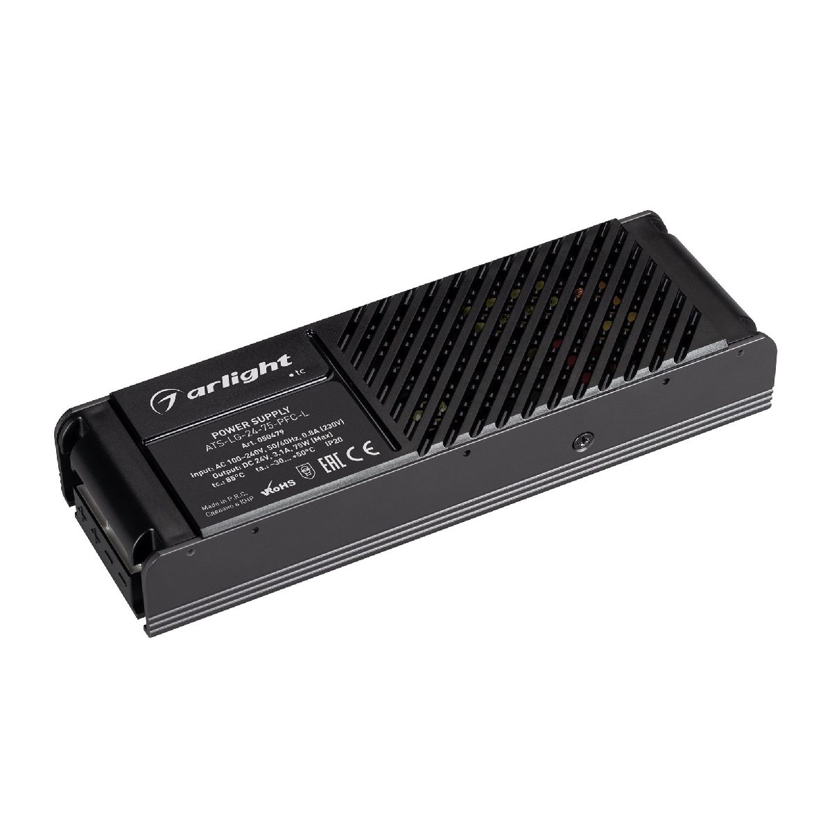 Блок питания Arlight ATS-LG-24-75-PFC-L (24V, 3.1A, 75W) 050479