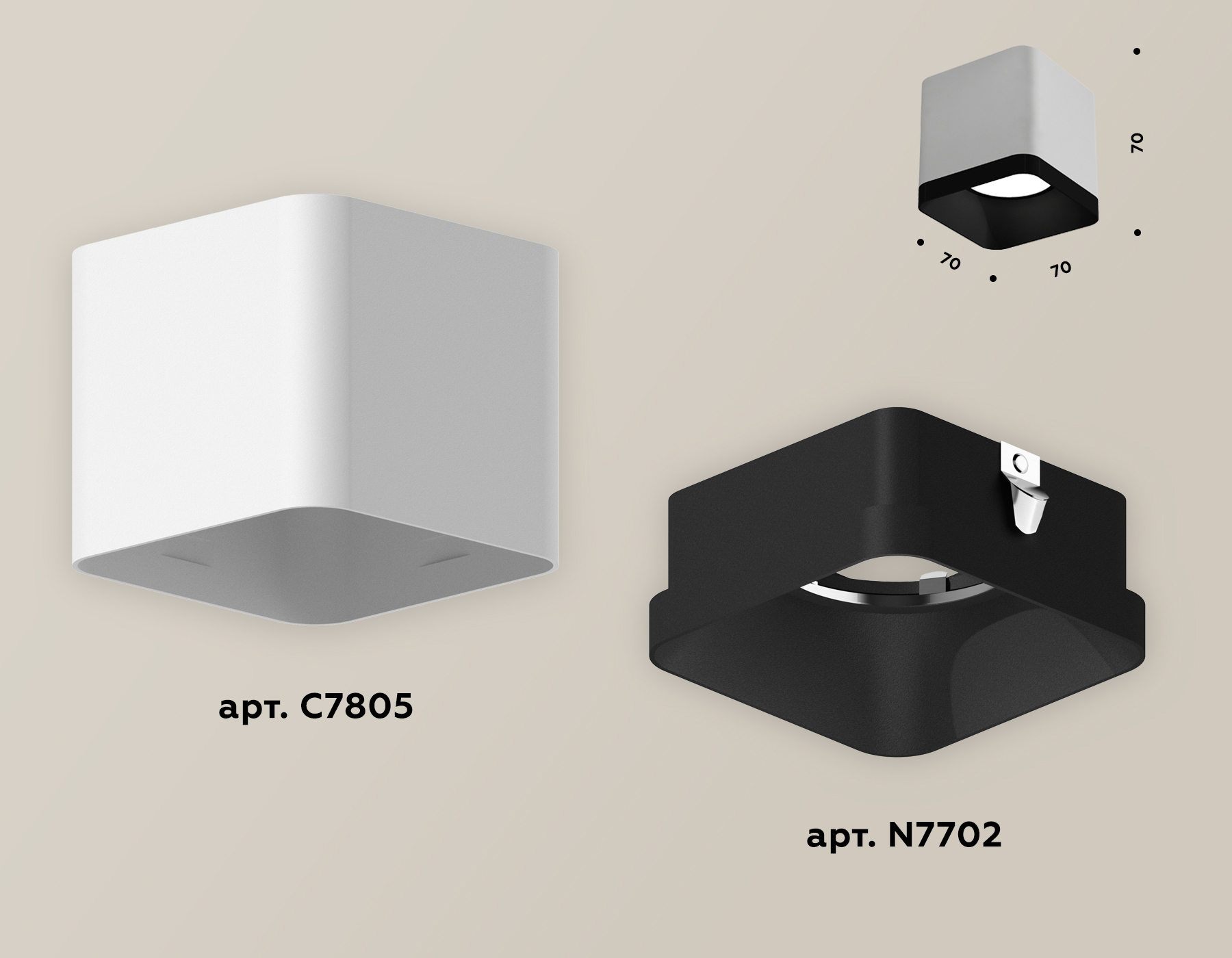 Накладной светильник Ambrella Light Techno XS7805002