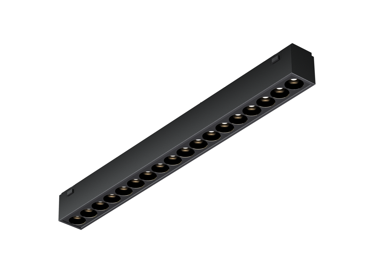 Трековый светильник Luminotti Easyslim Line Mask Slim L.402.18.3K.BK