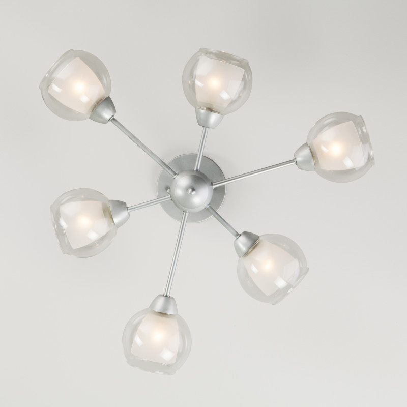 Люстра на штанге Eurosvet 30163/6 матовое серебро