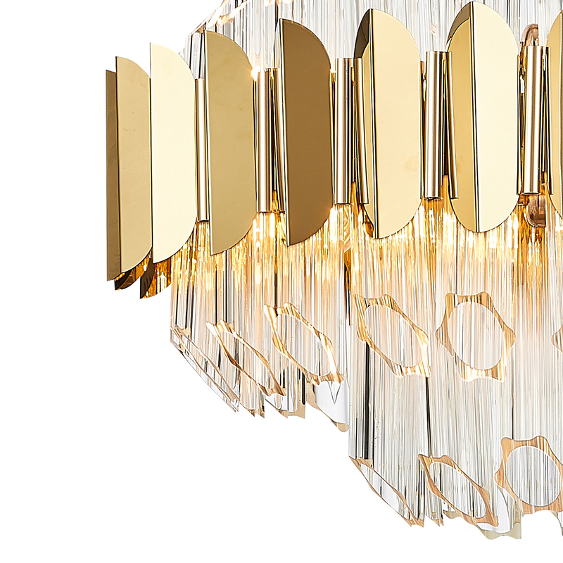 Подвесная люстра Natali Kovaltseva RIVERA 81443/12C GOLD