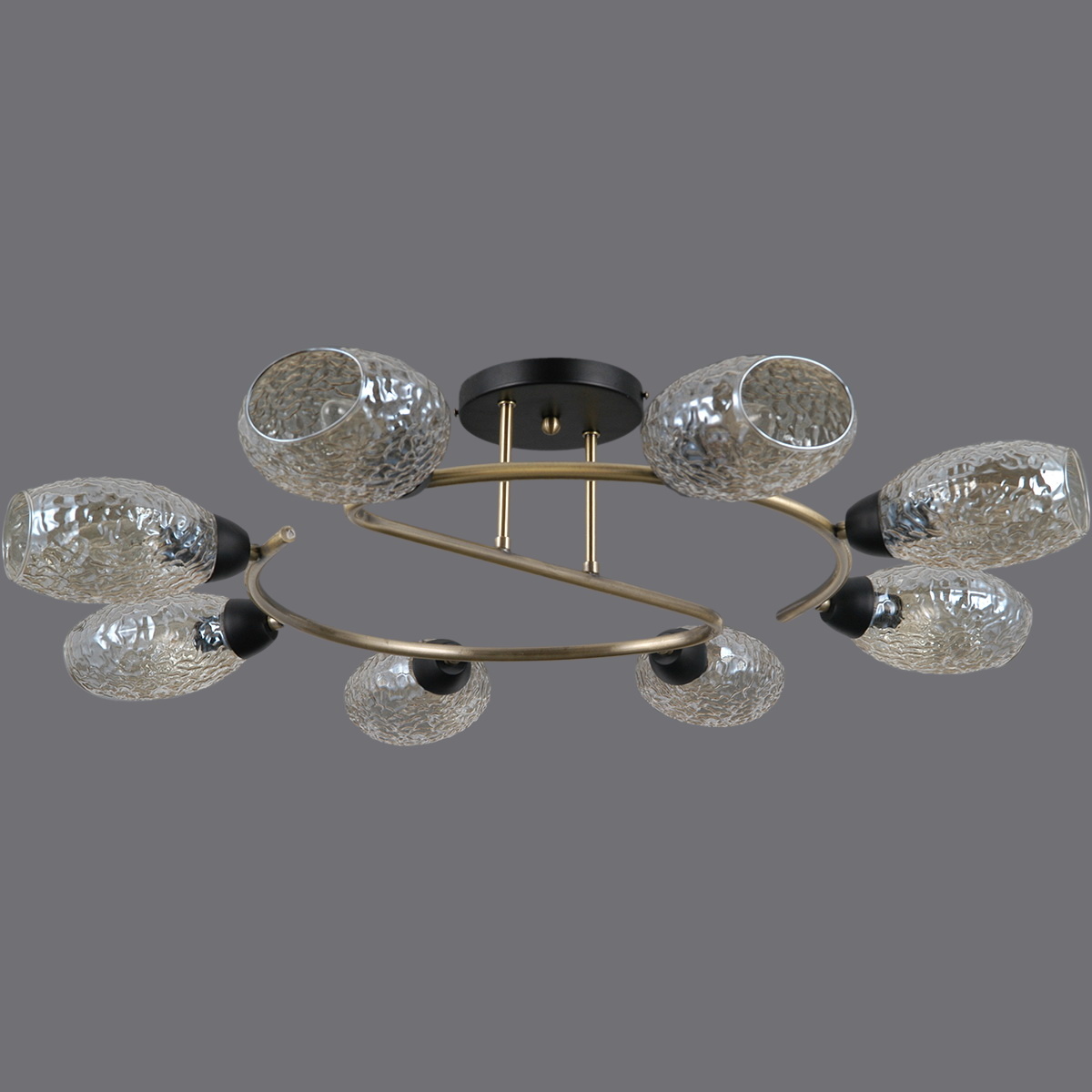 Люстра на штанге Illumico IL0300-8CSQ-79 BK AB