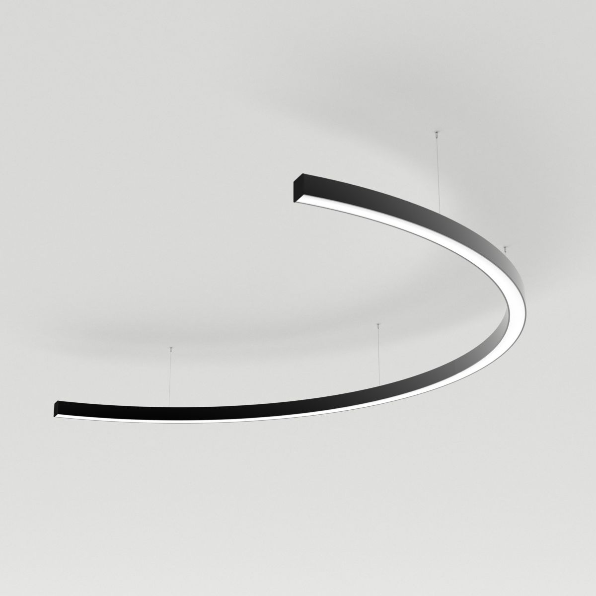 Подвесной светильник Arlight SP-LINE-HANG-ARC-C3535-D1500-53W Warm3000 (BLACK, 230V) (Металл) 034044(2)