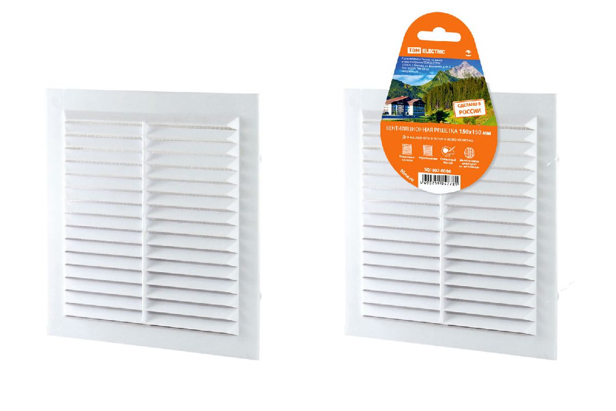Решетка неразъемная с москитной сеткой TDM Electric SQ1807-0086