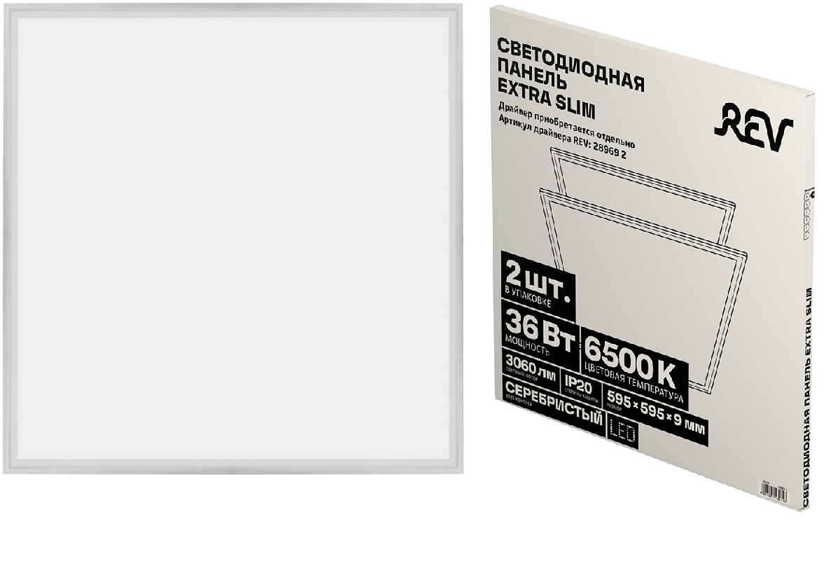 Панель светодиодная REV Exstra Slim 28901 2