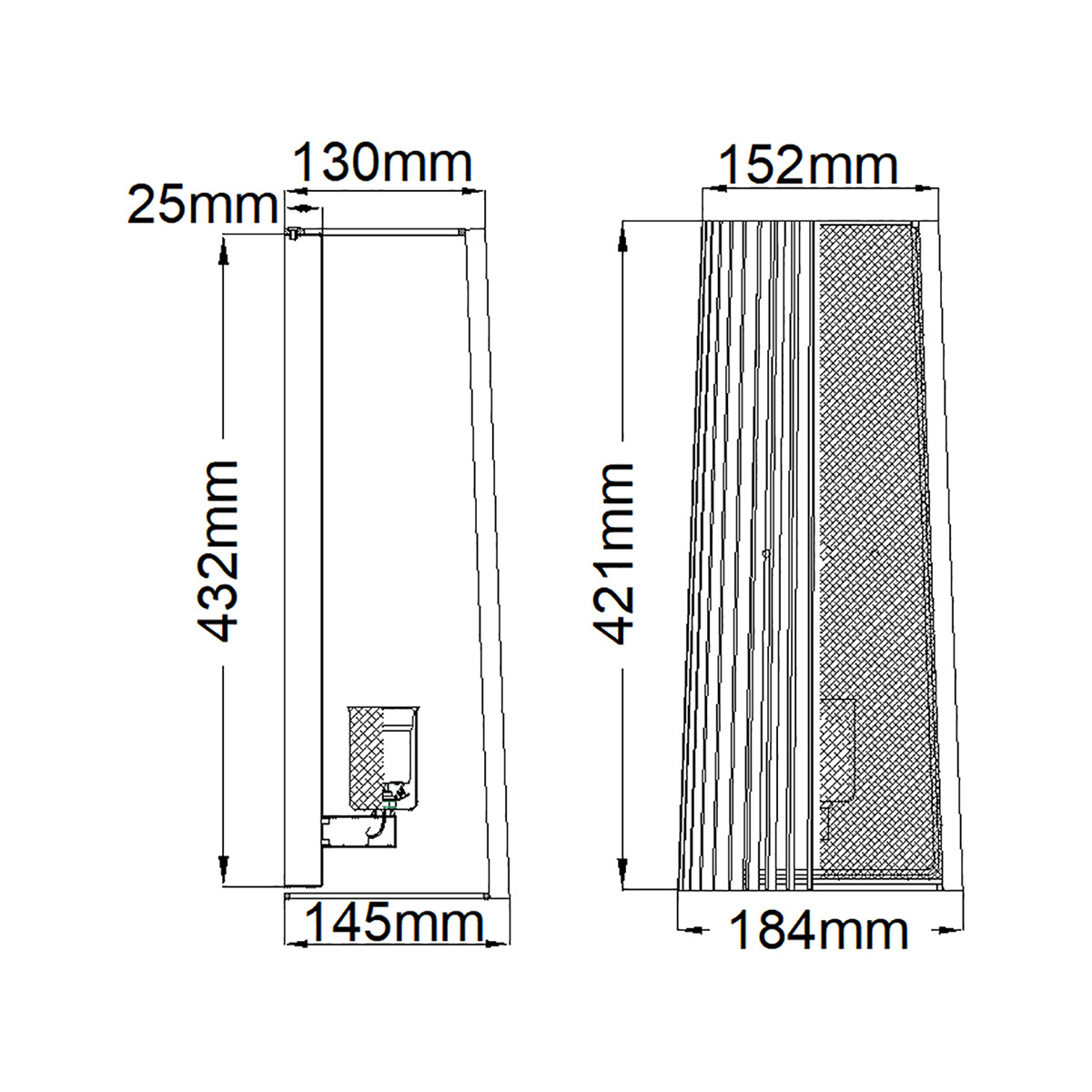 Настенный светильник Kichler Linara QN-LINARA1-BK