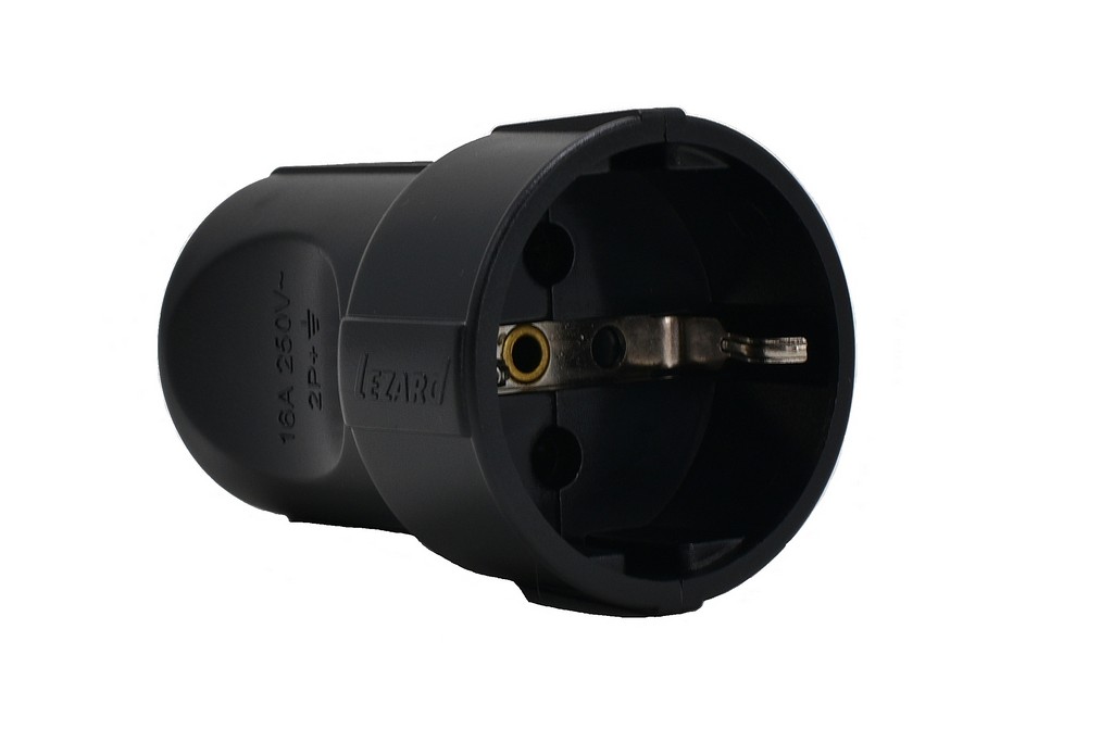 Розетка штепсельная с/з Lezard Accessories 715-0600-606B