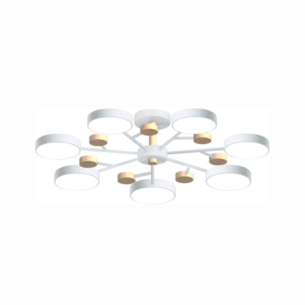 Люстра на штанге LED4U L3205-800 WH