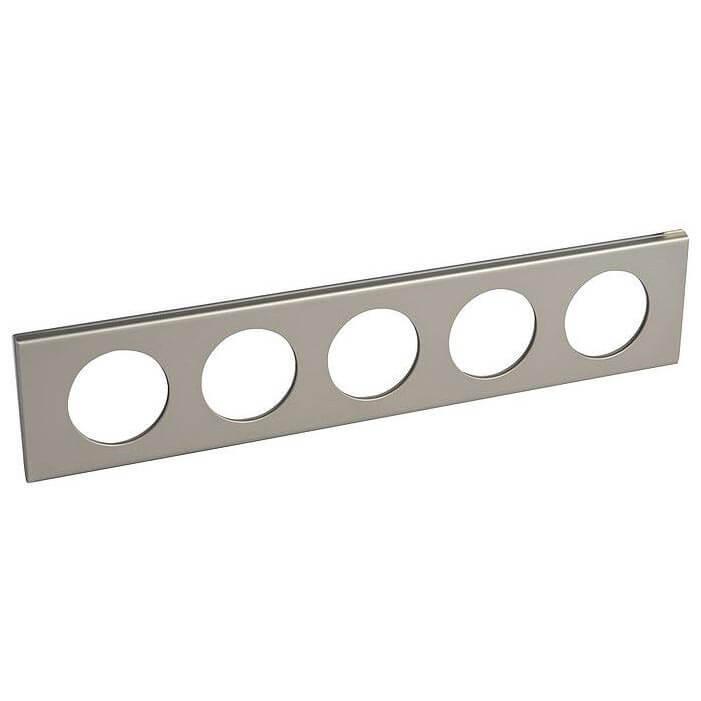 Рамка 5-постовая Legrand Celiane никель велюр 069120