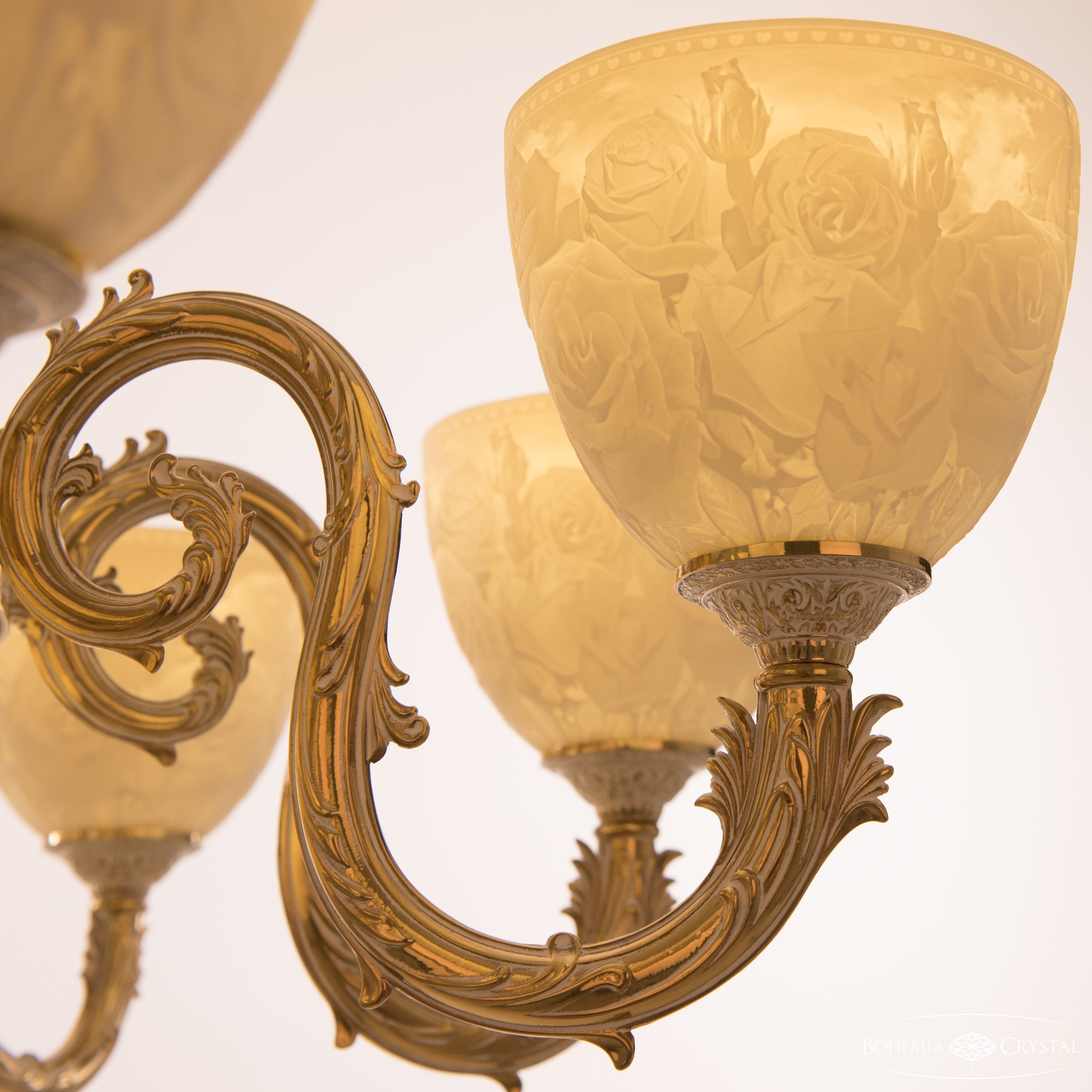 Подвесная люстра Bohemia Ivele Crystal Florence 71203P/8/210 GW P1 U Rose