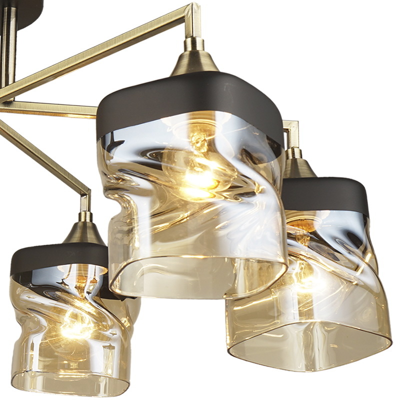 Потолочная люстра Reluce 04231-0.3-06 AB+BK