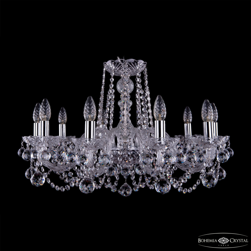 Подвесная люстра Bohemia Ivele Crystal 1402/10/240 Ni Balls