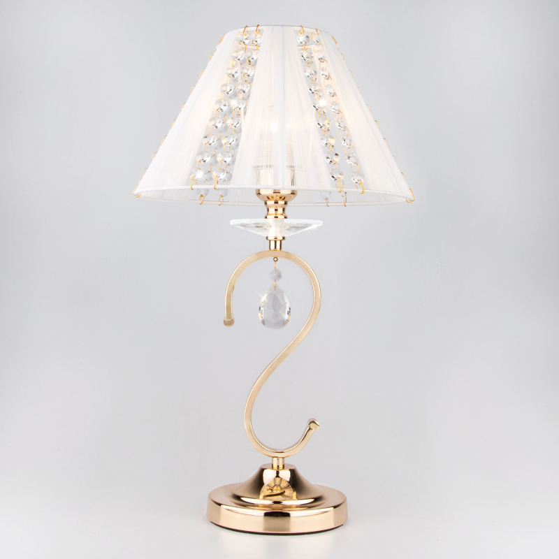 Настольная лампа Eurosvet Alexis 3419/1Т золото/белый Strotskis