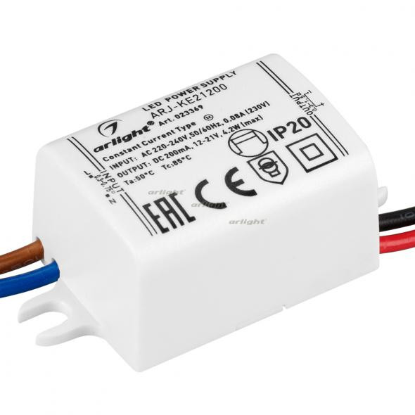 Блок питания Arlight ARJ-KE21200 (4W, 200mA) 023369