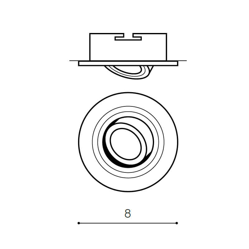 Встраиваемый светильник Azzardo Caro R AZ2432