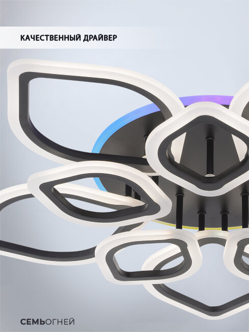 Потолочная люстра Seven Fires Feri SF5029/11C-BK-RGB