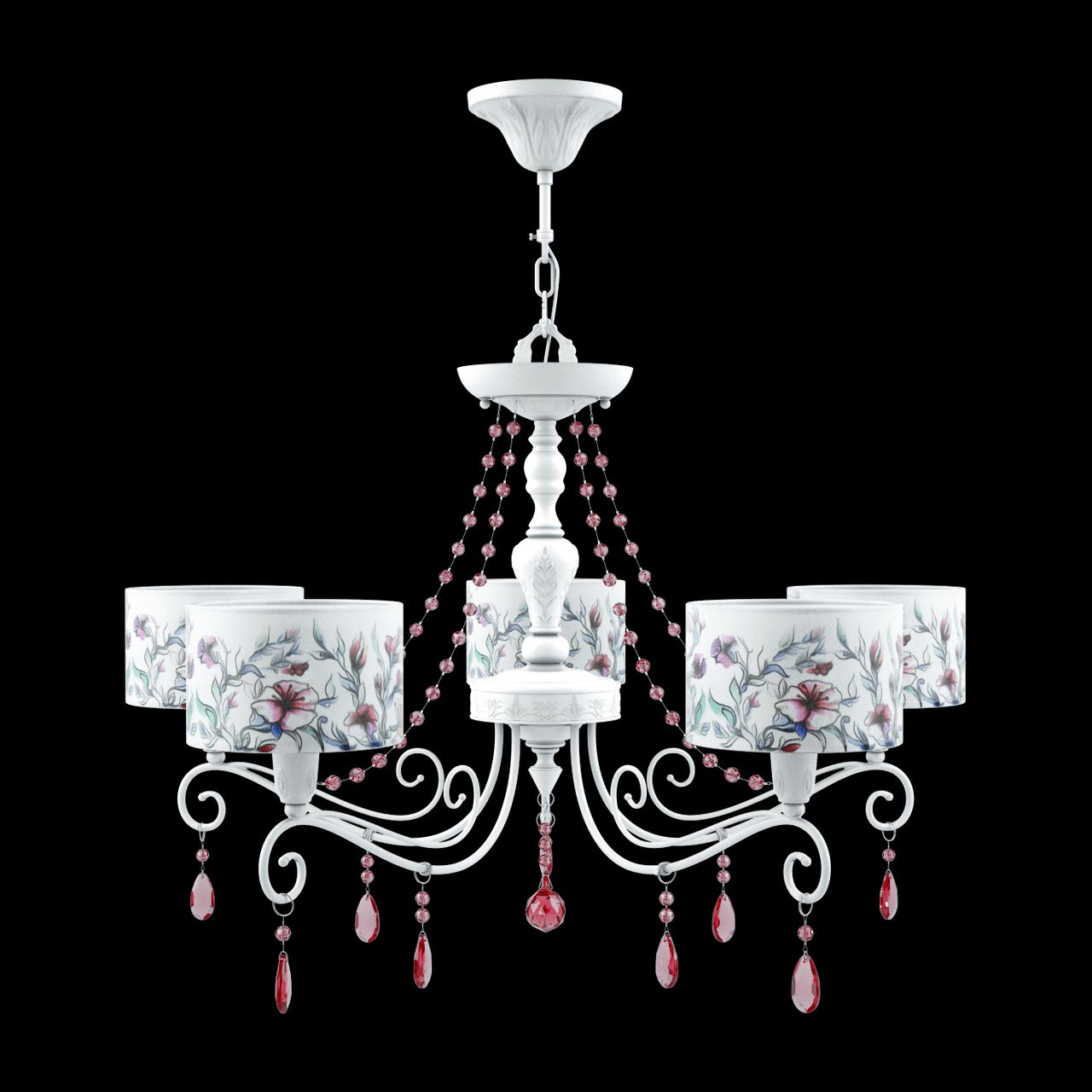 Подвесная люстра Lamp4you Provence E4-05-WM-LMP-Y-13-CRL-E4-05-PK-UP