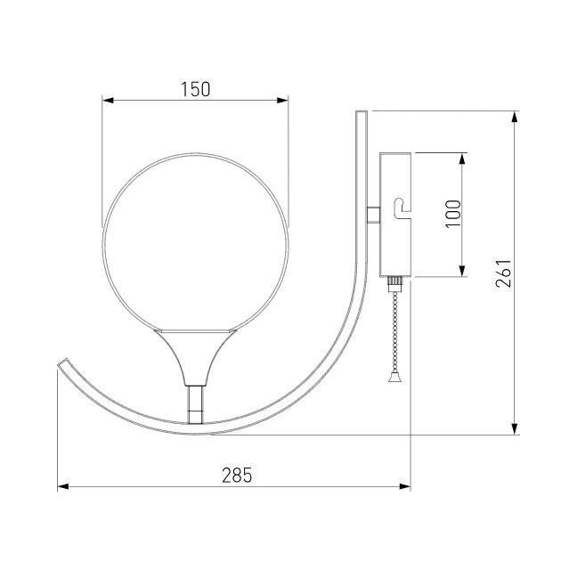 Бра Eurosvet Moon 70101/1 золото