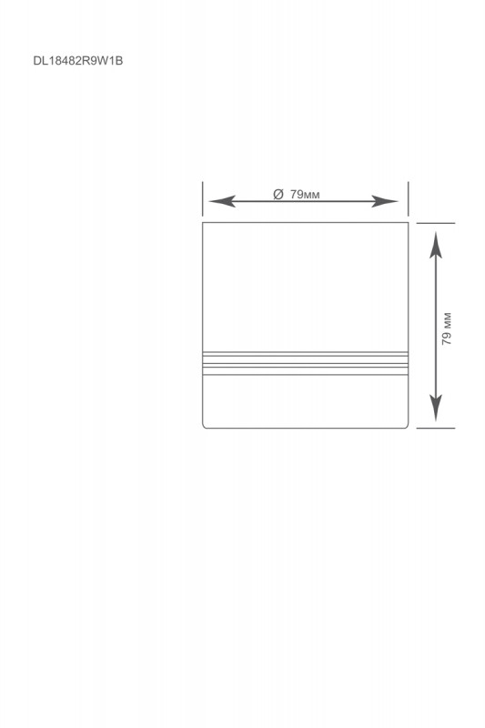 Накладной светильник Donolux DL18482R9W1B