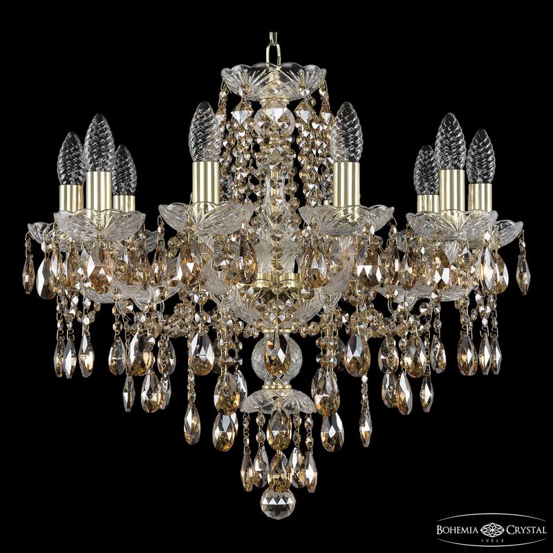 Подвесная люстра Bohemia Ivele Crystal 1415/10/200 G R721