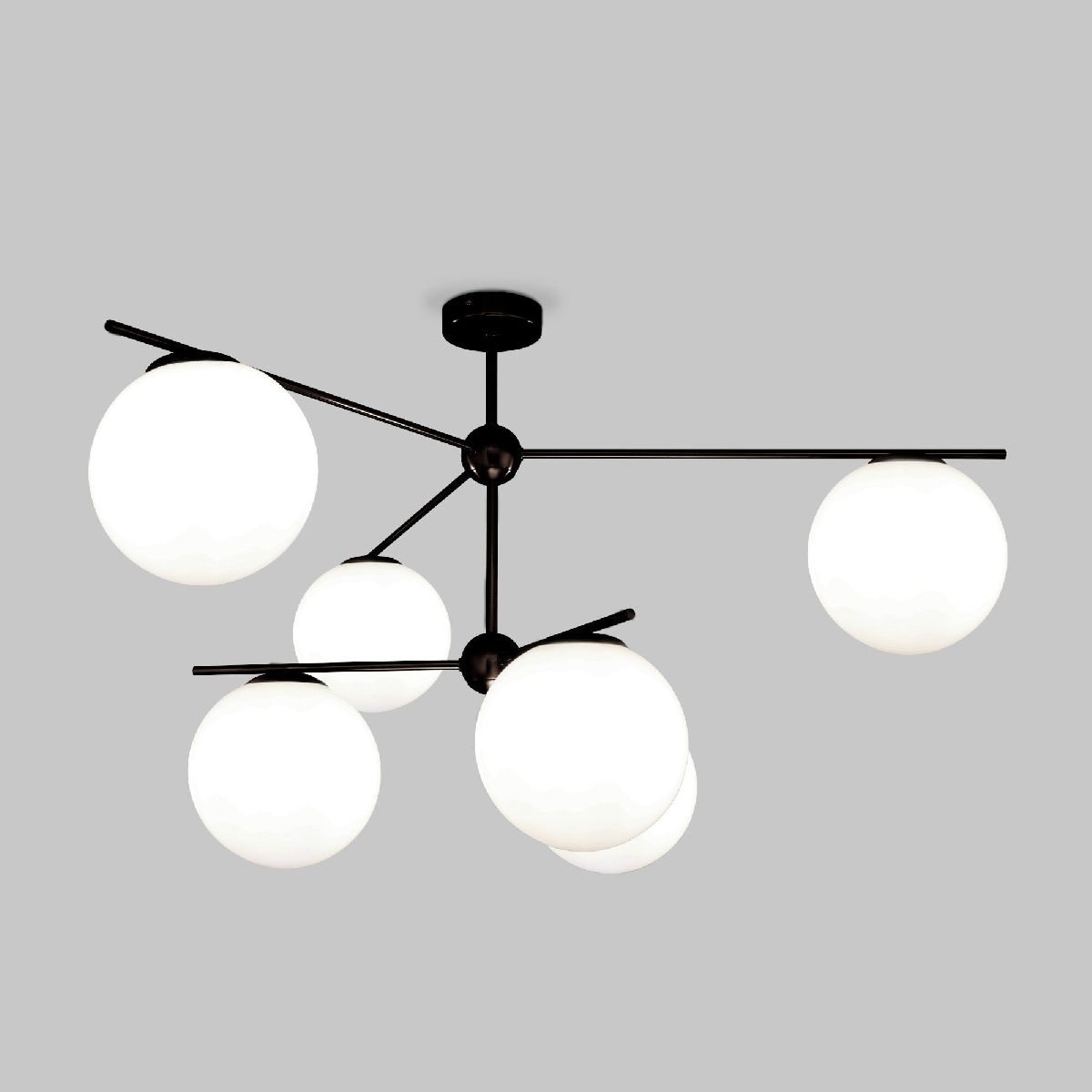 Люстра на штанге Eurosvet Marbella 60147/6 черный Smart a063852