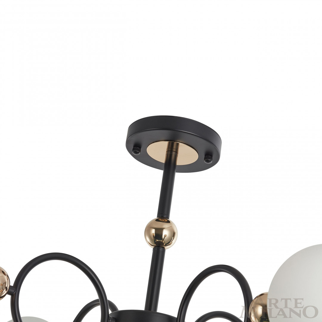 Потолочная люстра Arte Milano Neapolis 274307/8 BK/GD