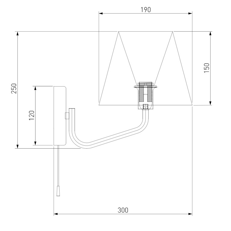 Бра Eurosvet Ornato 70074/1 черный