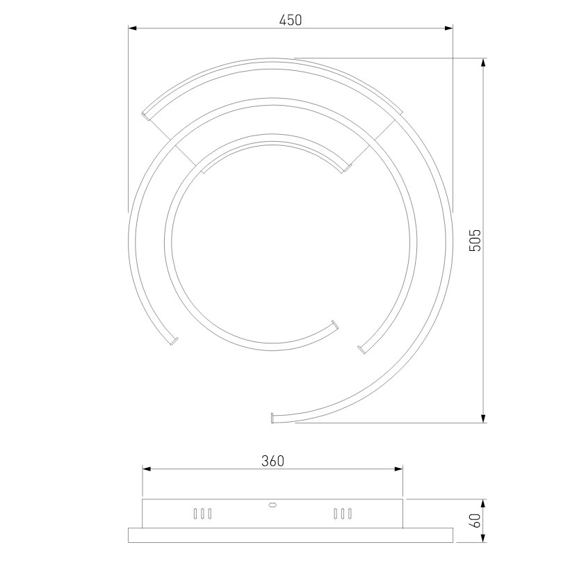 Потолочный светильник Eurosvet Gross 90248/3 белый/ хром
