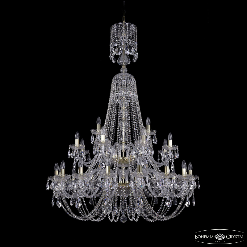 Подвесная люстра Bohemia Ivele Crystal 1406/16+8+4/400/XL-162/2d G