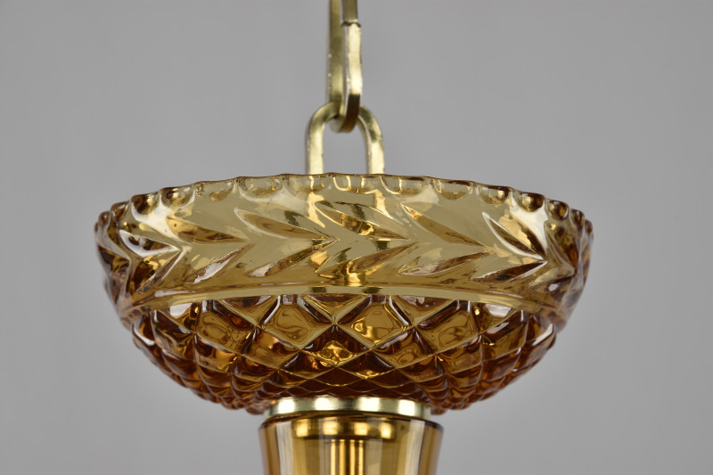 Подвесная люстра Bohemia Ivele Crystal 1310/12/360 G Am/Amber/M-1G