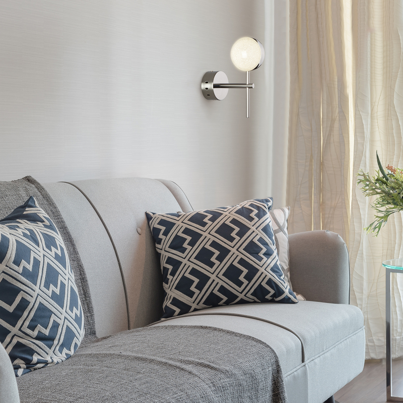 Настенный светодиодный светильник Eurosvet Monica 90173/1 хром