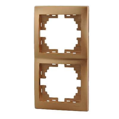 Рамка 2-местная вертикальная Lezard Mira 701-1300-152