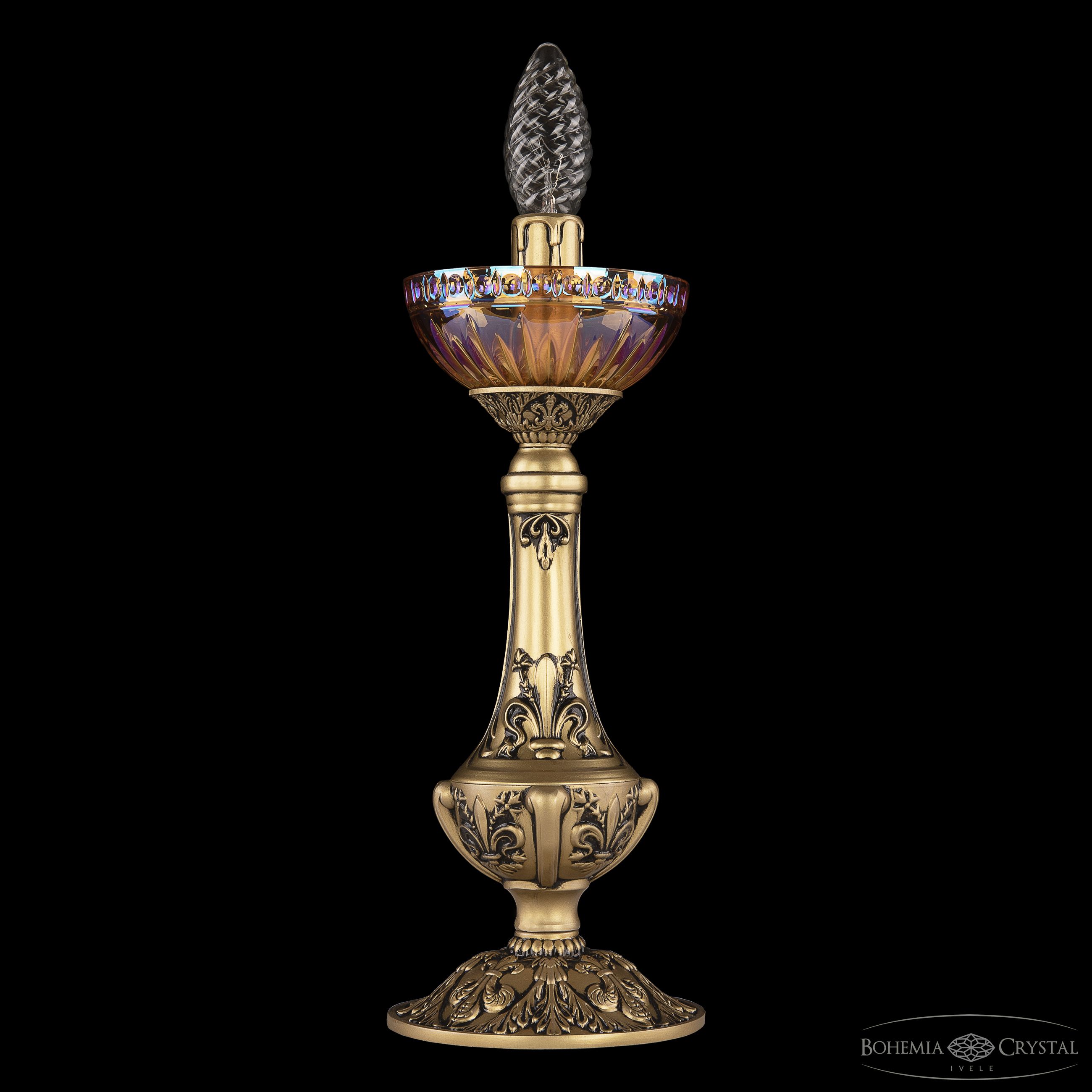 Настольная лампа Bohemia Ivele Crystal AL79100L/12 AGB P Shampan/M-1G