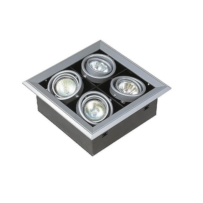 Светильник встраиваемый Aixlight Mod серебристый / черный 154142