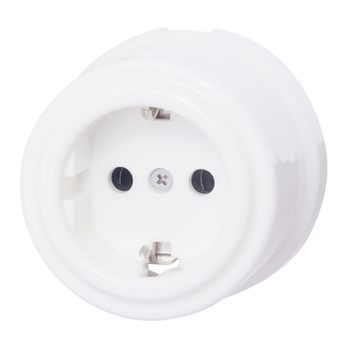 Розетка с заземляющим контактом Bironi Лизетта B1-101-01