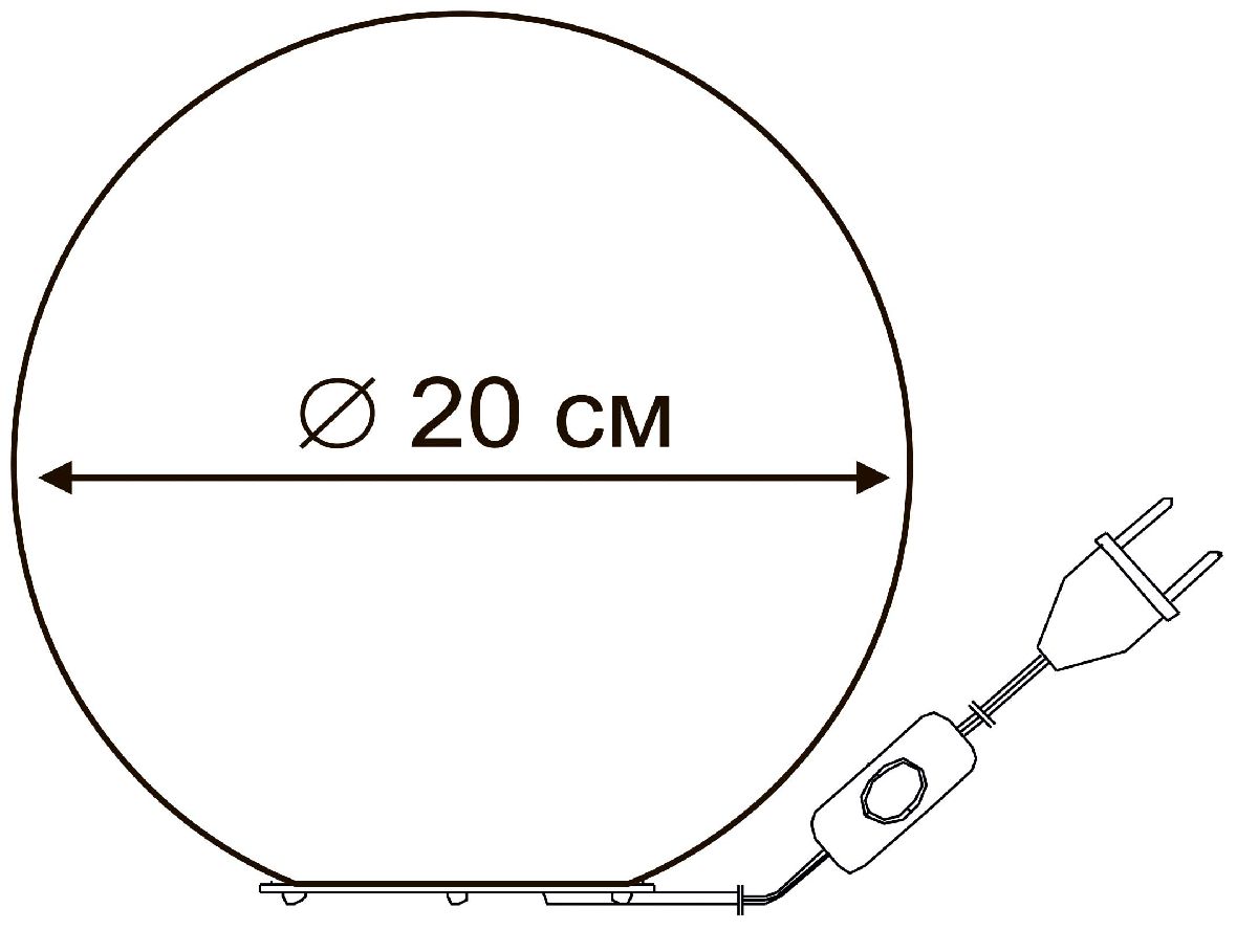 Настольная лампа Arte Lamp Sphere A6020LT-1WHG