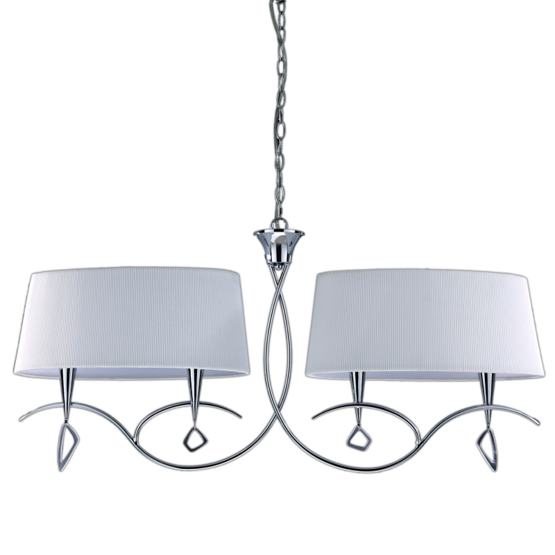 Подвесная люстра Mantra Mara Chrome - White 1642