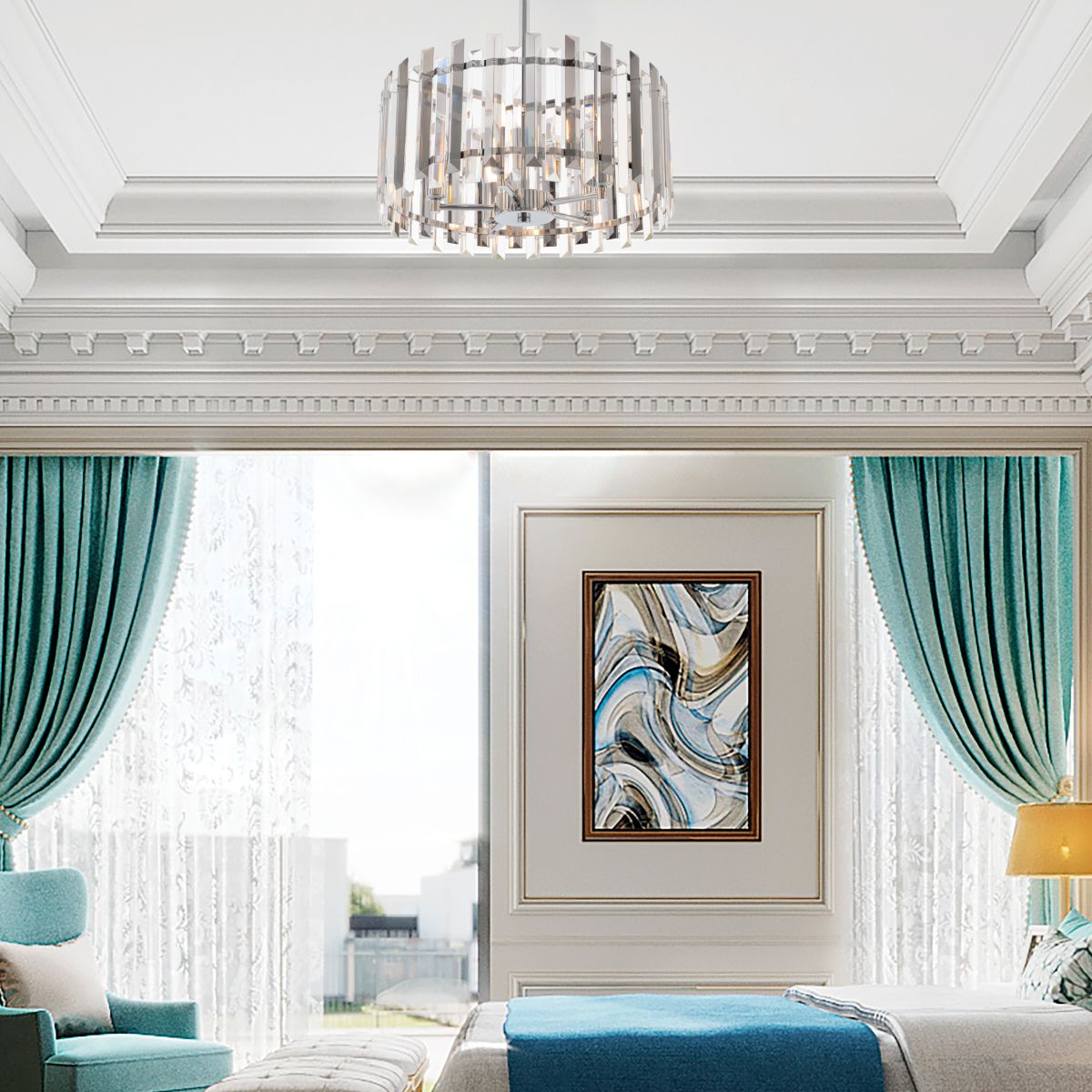 Люстра на штанге Arte Milano Sorrento 375209/5/350/390 CR